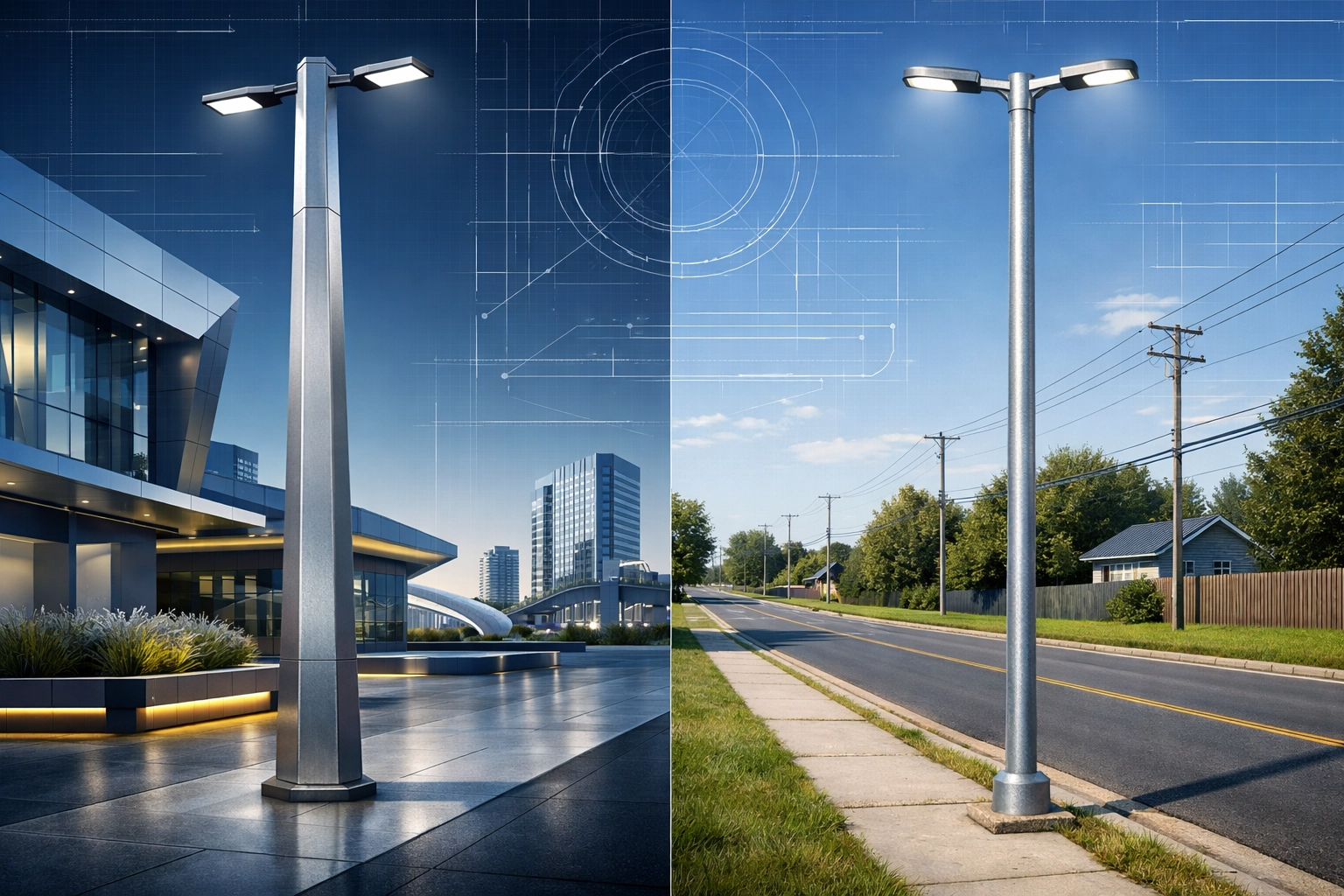 Şehir Estetiği ve Güvenlik: Poligon Aydınlatma Direği ile Boru Direk Arasındaki Mühendislik Farkları